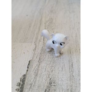 SML white tabby cat pet doll accessory toy
